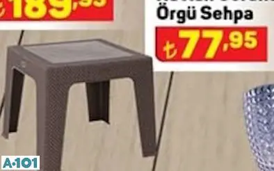 RATTAN GÖRÜNÜMLÜ ÖRGÜ SEHPA RATTAN GÖRÜNÜMLÜ ÖRGÜ SEHPA